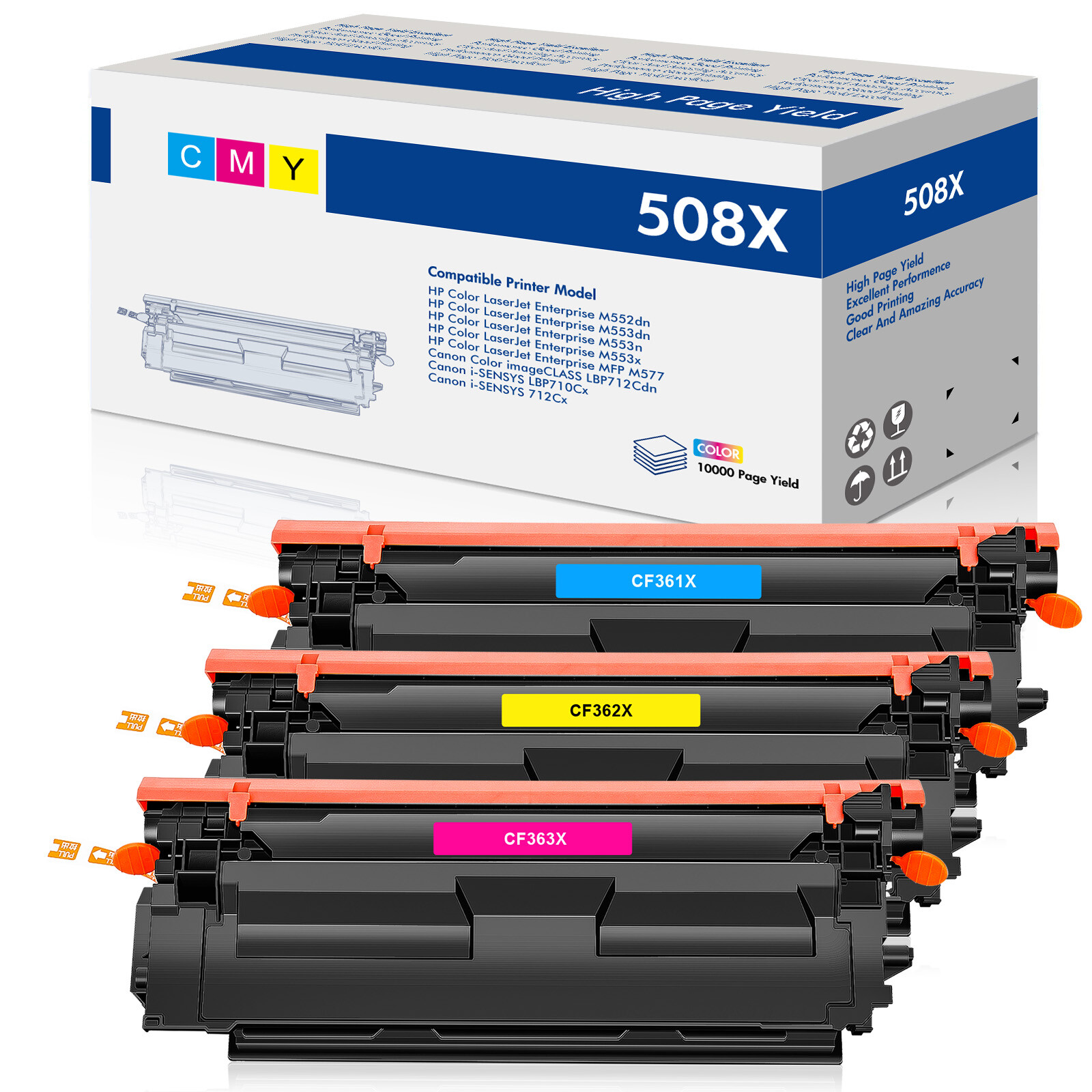 CF360X Compatible For HP 508X Toner LaserJet Enterprise M553n dn M577 M552dn lot