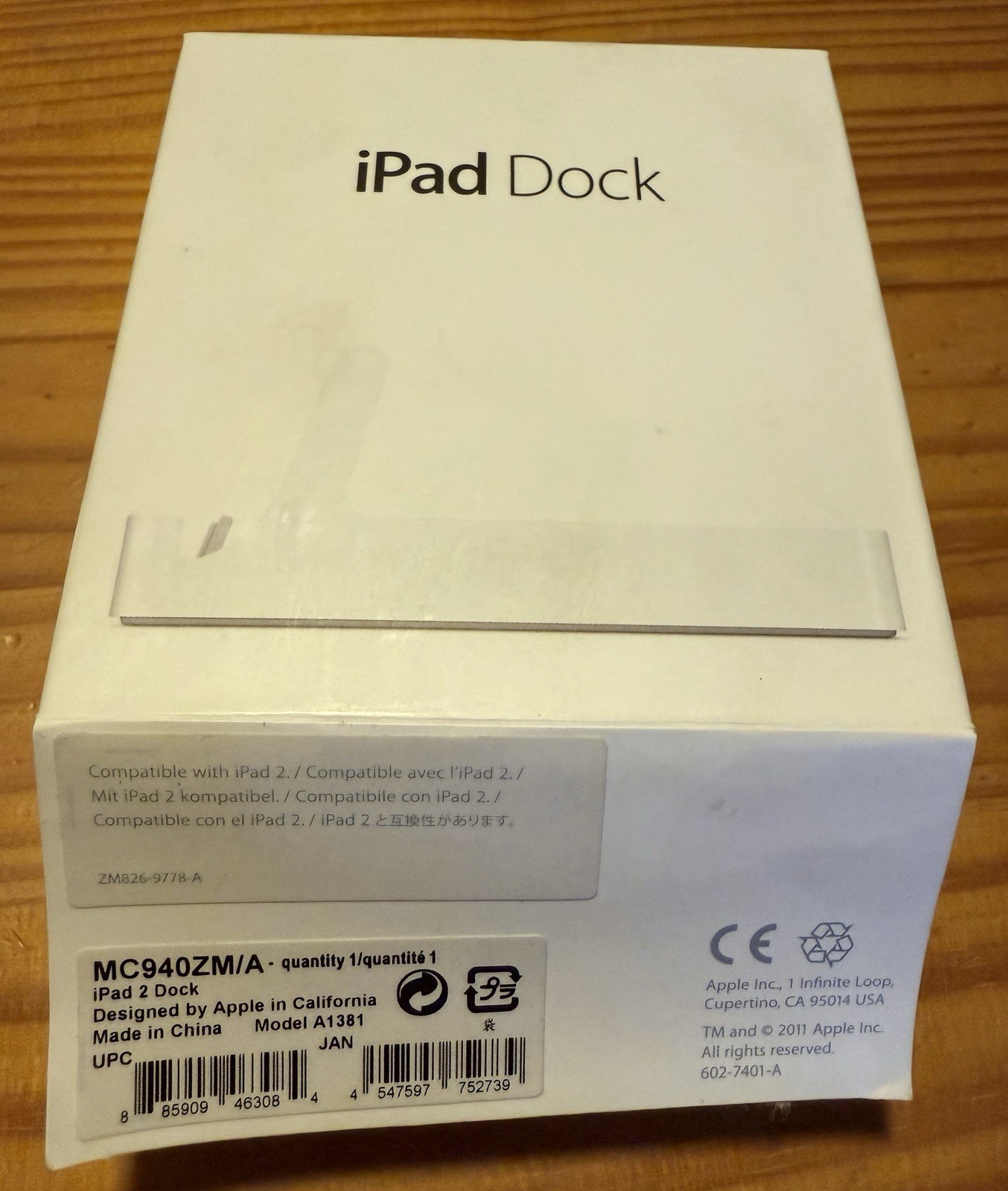 Genuine Apple iPad 2 Dock For iPad 2 F3.5