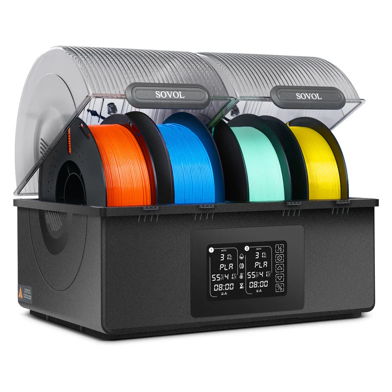 Sovol SH03 Filament Dryer Box w/ 85℃ Dual Fast Heating Chambers for 4kg Filament