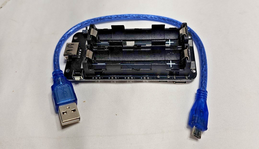 1865O Battery Holder Double Li-Ion V8 Battery Shield Micro USB 5V/3A 3V/1A Power