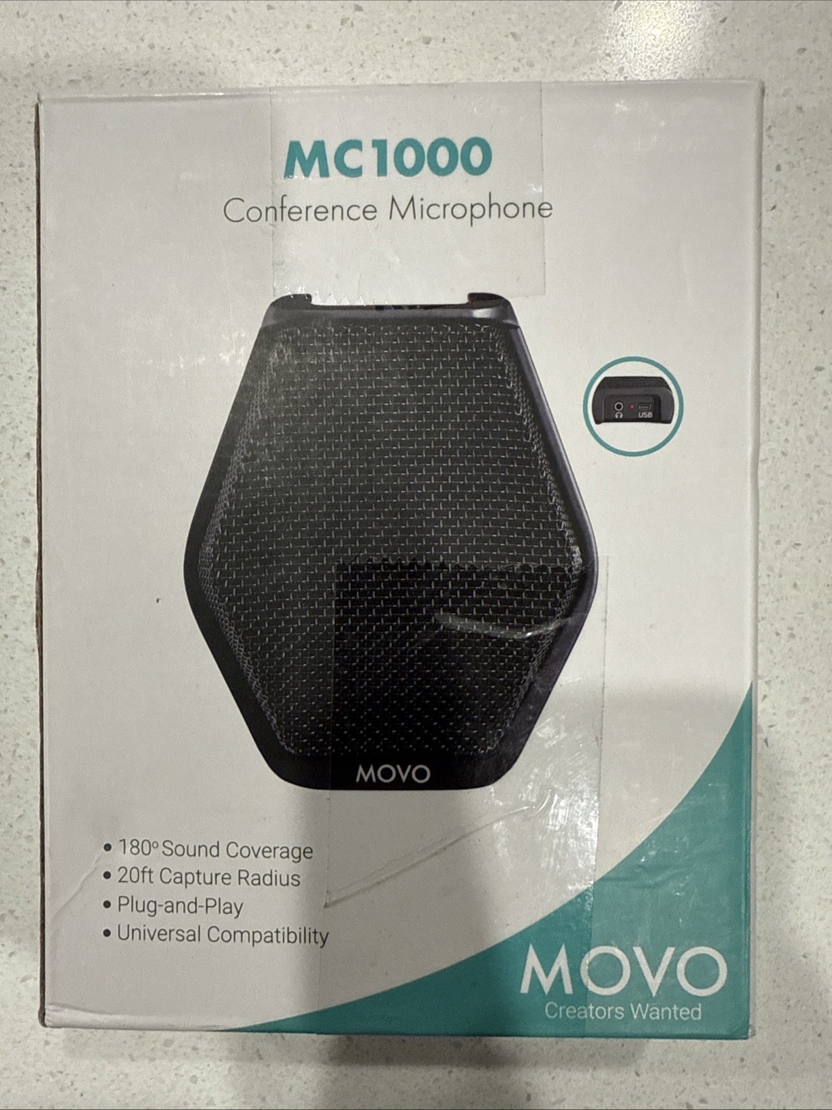 MC1000 Conference USB Microphone for Computer Desktop and Laptop with 180°