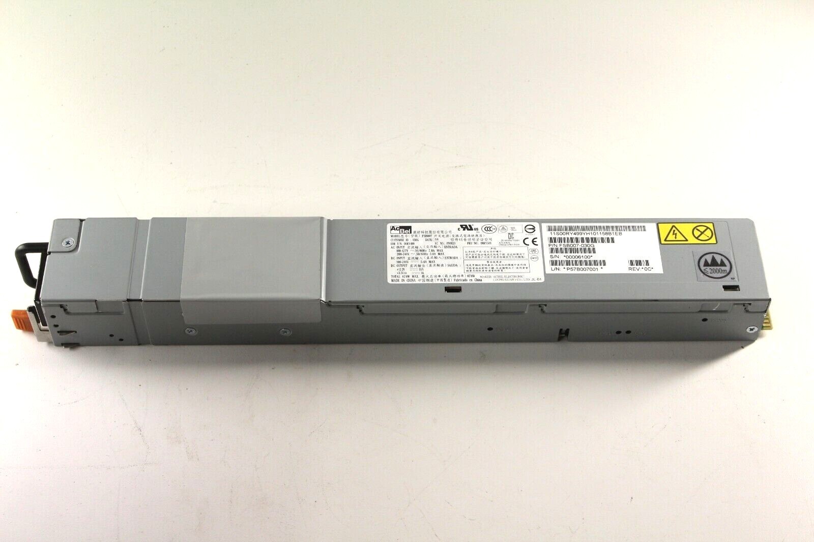 IBM 00RY500 674 Watt Power Supply ORIGINAL 00RY500