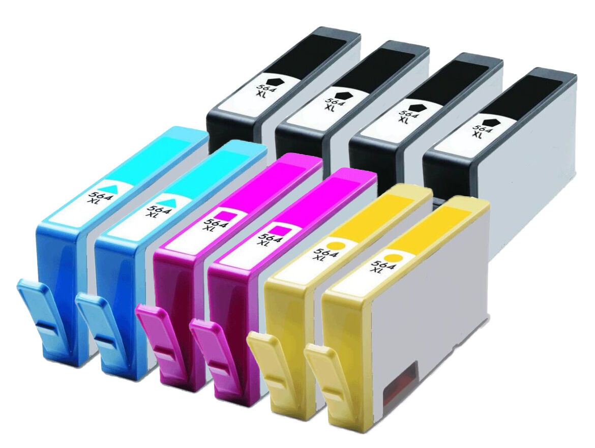 Reman HP 564XL Bk/C/M/Y Ink Cartridge for HP OfficeJet 4622 10PK