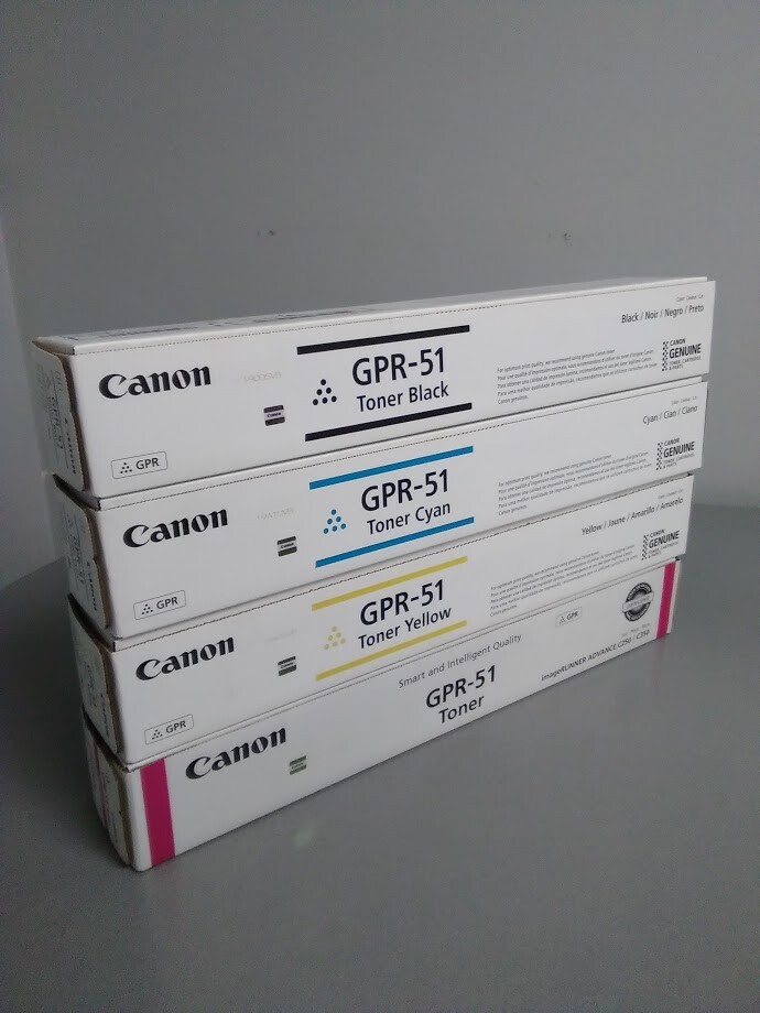 Canon GPR-51 Set Yellow Magenta Cyan Black Toner  imageRUNNER ADVANCE C250iF