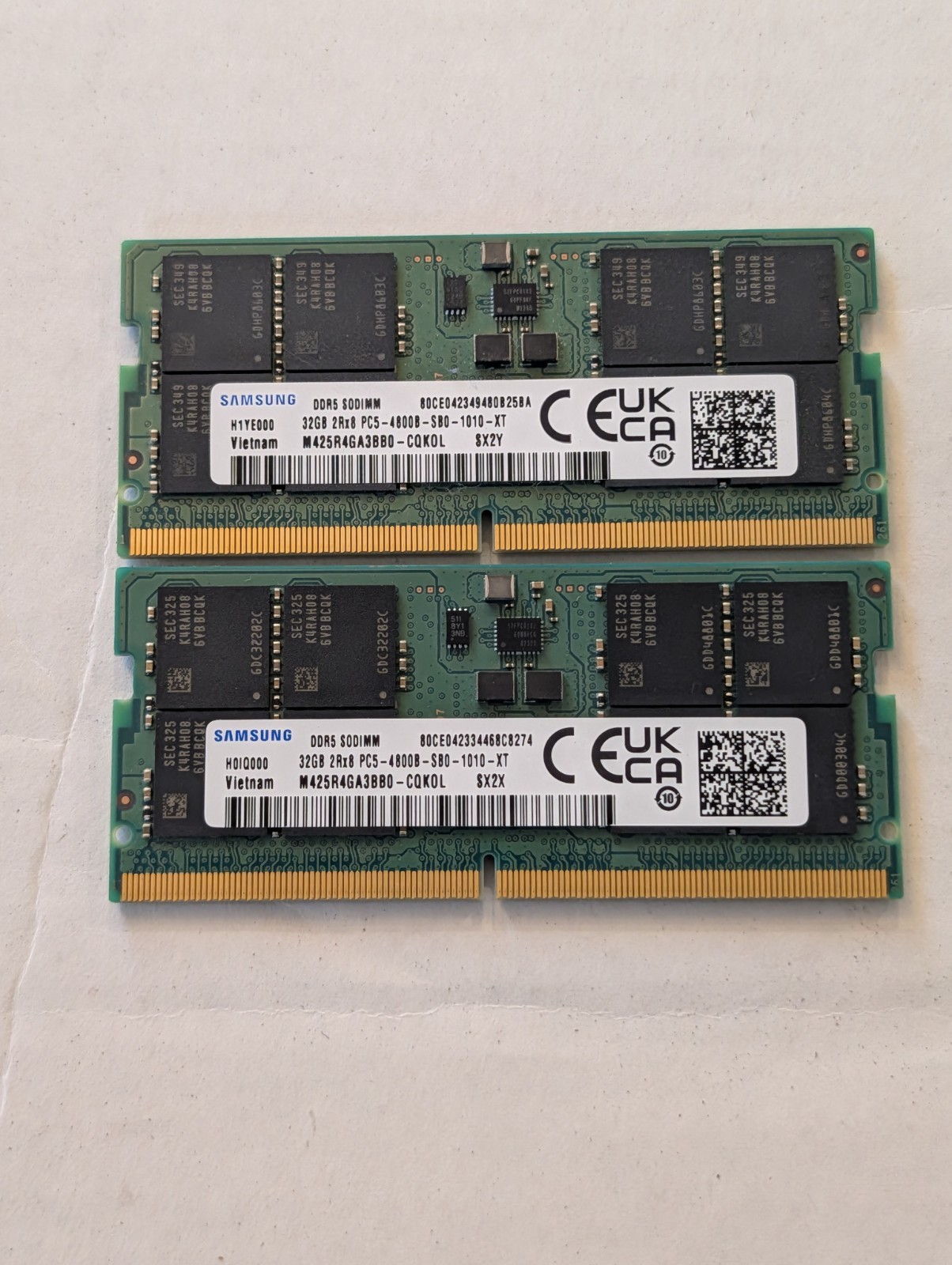 SAMSUNG 64GB KIT DDR5-4800 SODIMM 2x32GB Memory PC5-38400 RAM M425R4GA3BB0-CQK0L