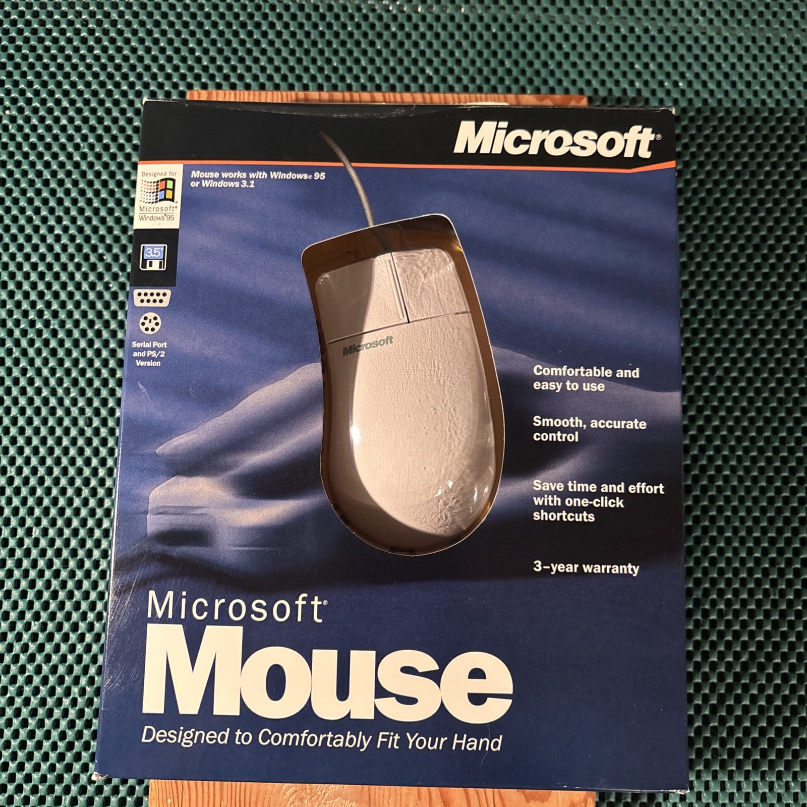 Microsoft Windows 95/3.1 2 Button Mouse Rare Collector
