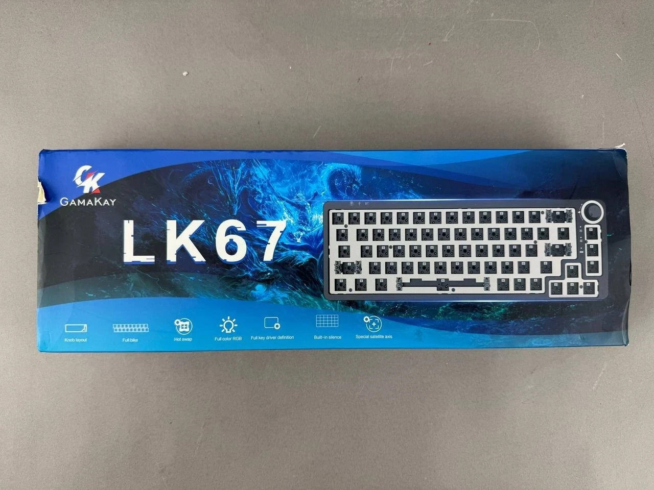 GAMAKAY LK67 65% RGB Modular Wireless Customized Keyboard Kit Black