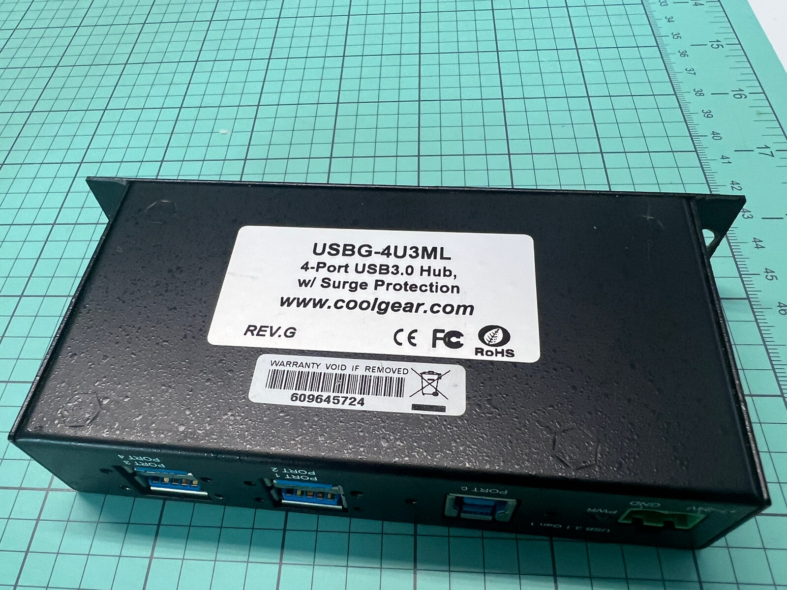 Cool gear USBG-4U3ML 4- port USB 3.0 Hub