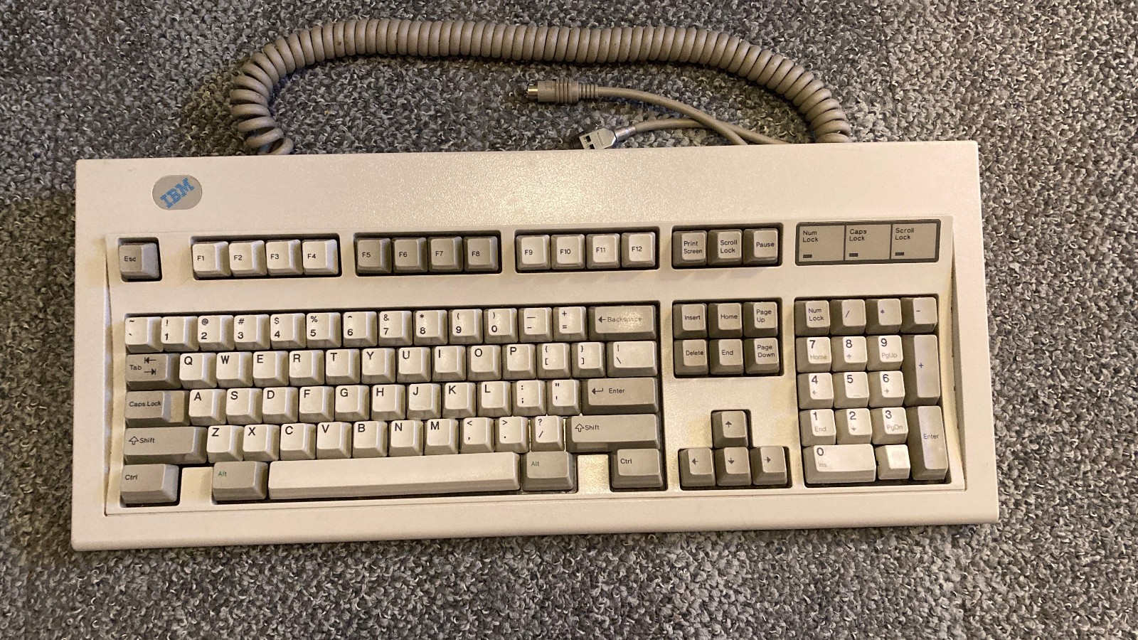 IBM Model M Clicky Mechanical Keyboard with Original PS/2 Cord — Untested, Sold