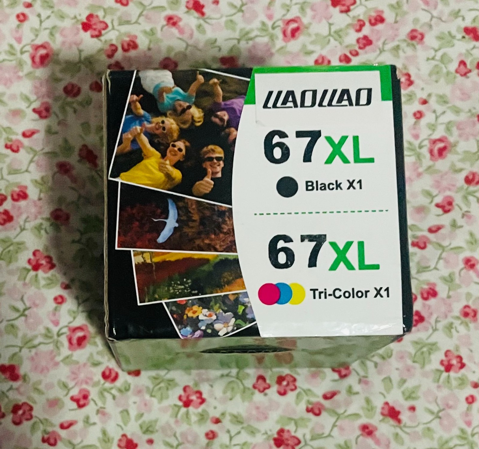 LLAOLLAO 67XL Ink Cartridge Combo Black + Tri-Color Compatible HP New