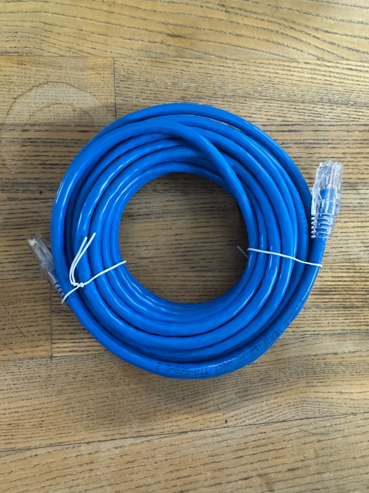 Weltron 25ft Blue Cat6 Clear Boot UTP Patch Cable BRAND NEW