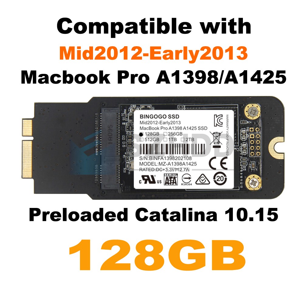 128GB SSD For MacBook Pro 15” Retina A1398 Mid 2012 Early 2013 EMC2512 EMC2673
