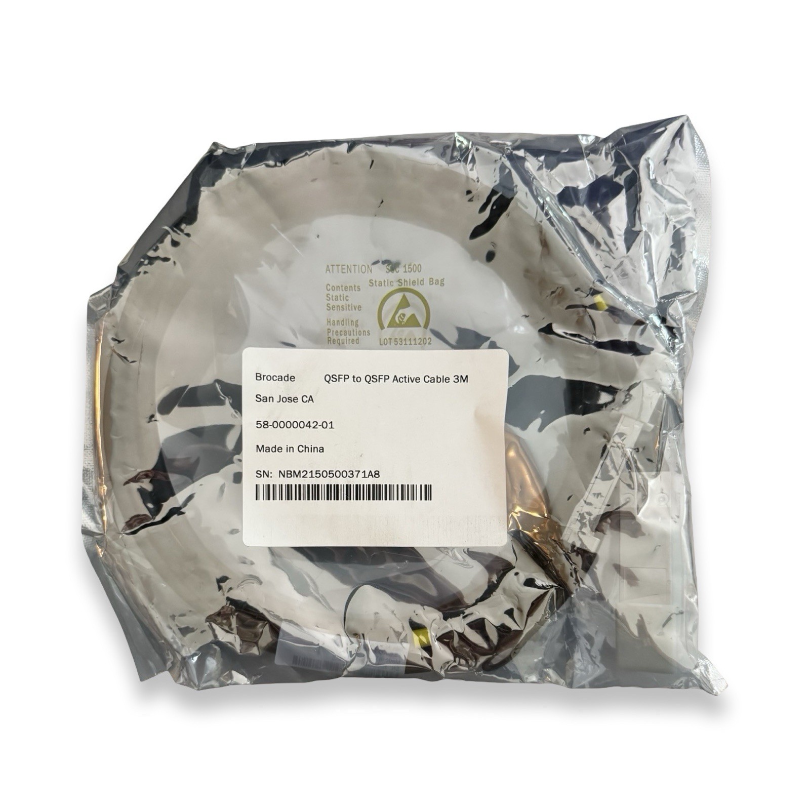 Brocade QSFP to QSFP Active Cable 3M 58-0000042-01 New Sealed DAC