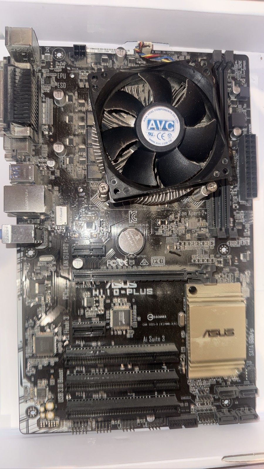 ASUS H110M-PLUS LGA 1151 mATX Motherboard with CPU and Cooler