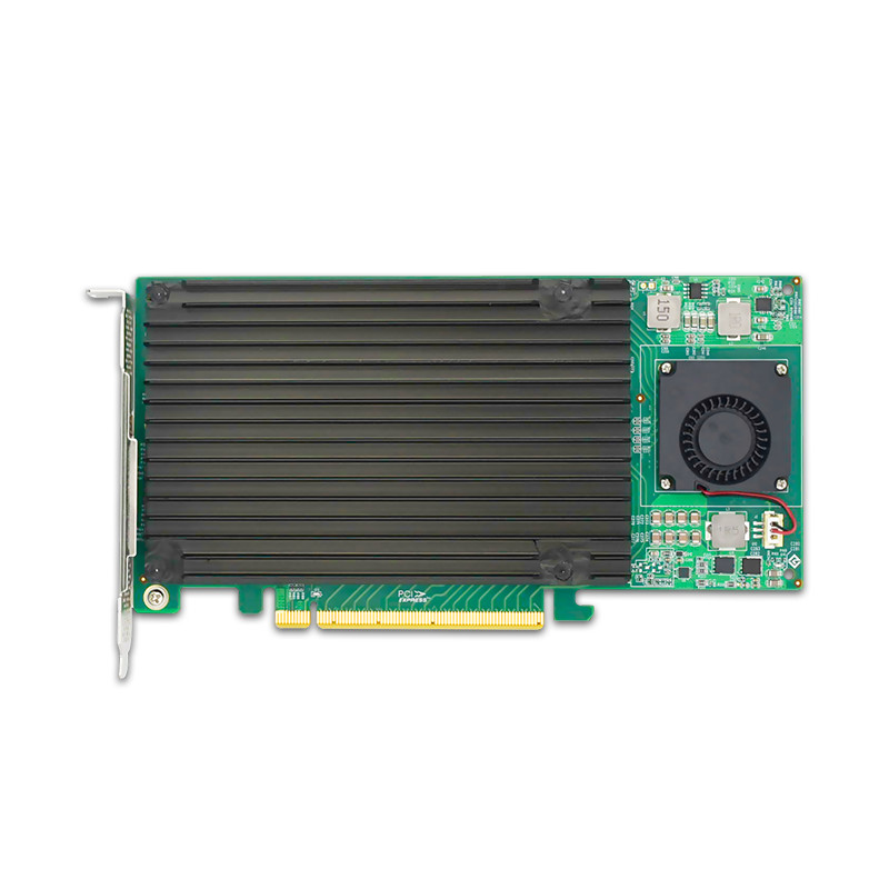 PCIe 3.0 x16 to 4 xM.2 SSD NVMe  SwitchAdapter Switch Card with heatsink