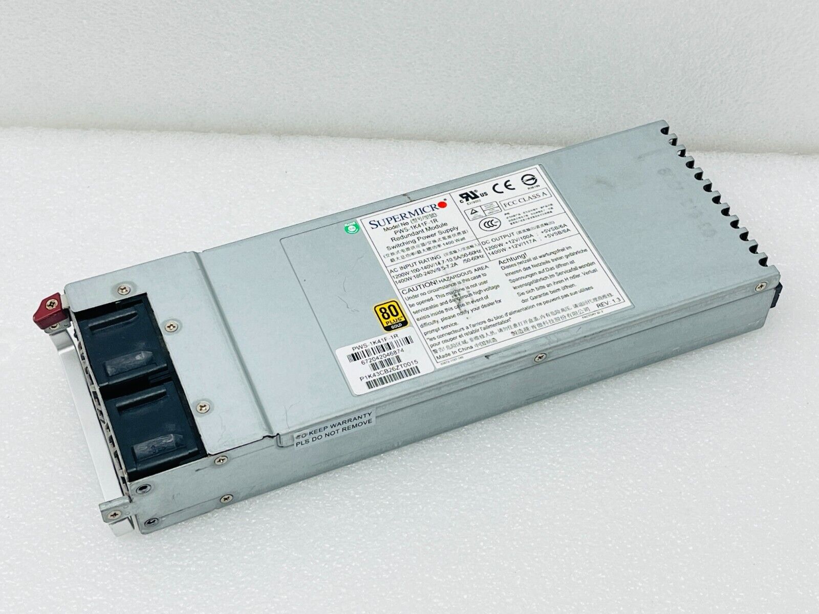 Supermicro PWS-1K41F-1R 1200W 1400W Switching Power Supply / Used - p