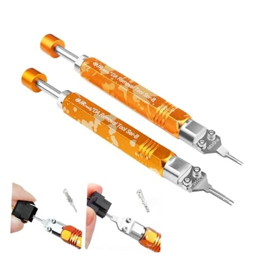 2Pcs Molex Micro Fit ST5262 Pin Extractor Tool Kit - Orange & Silver