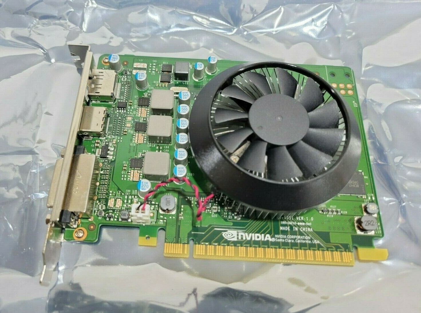 Dell Nvidia GeForce GTX1050 Ti 4GB GDDR5 DisplayPort HDMI DVI PCI-Express GVC