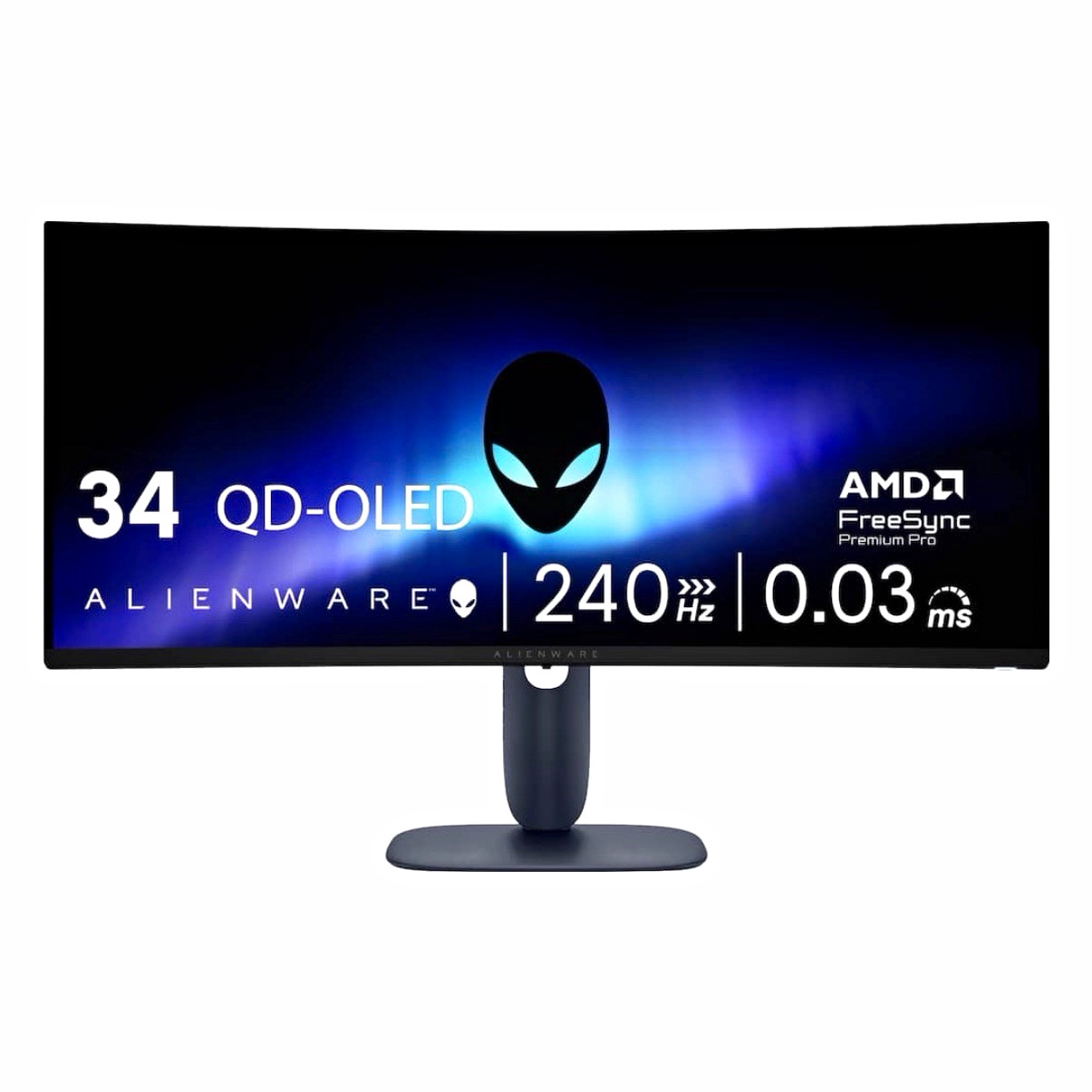 Alienware 34in Curved QD-OLED Gaming Monitor 3440x1440 240Hz 0.03ms
