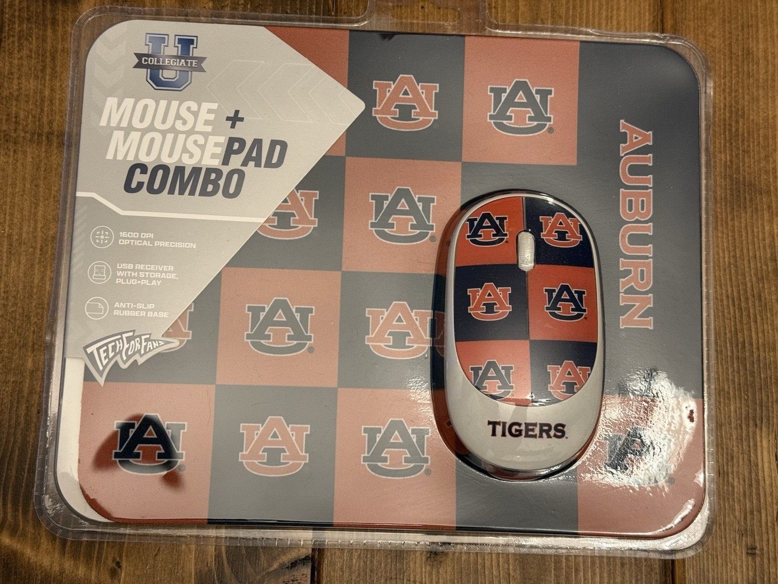Auburn Tigers Collegiate Wireless  Mouse + Mousepad Combo By Soar