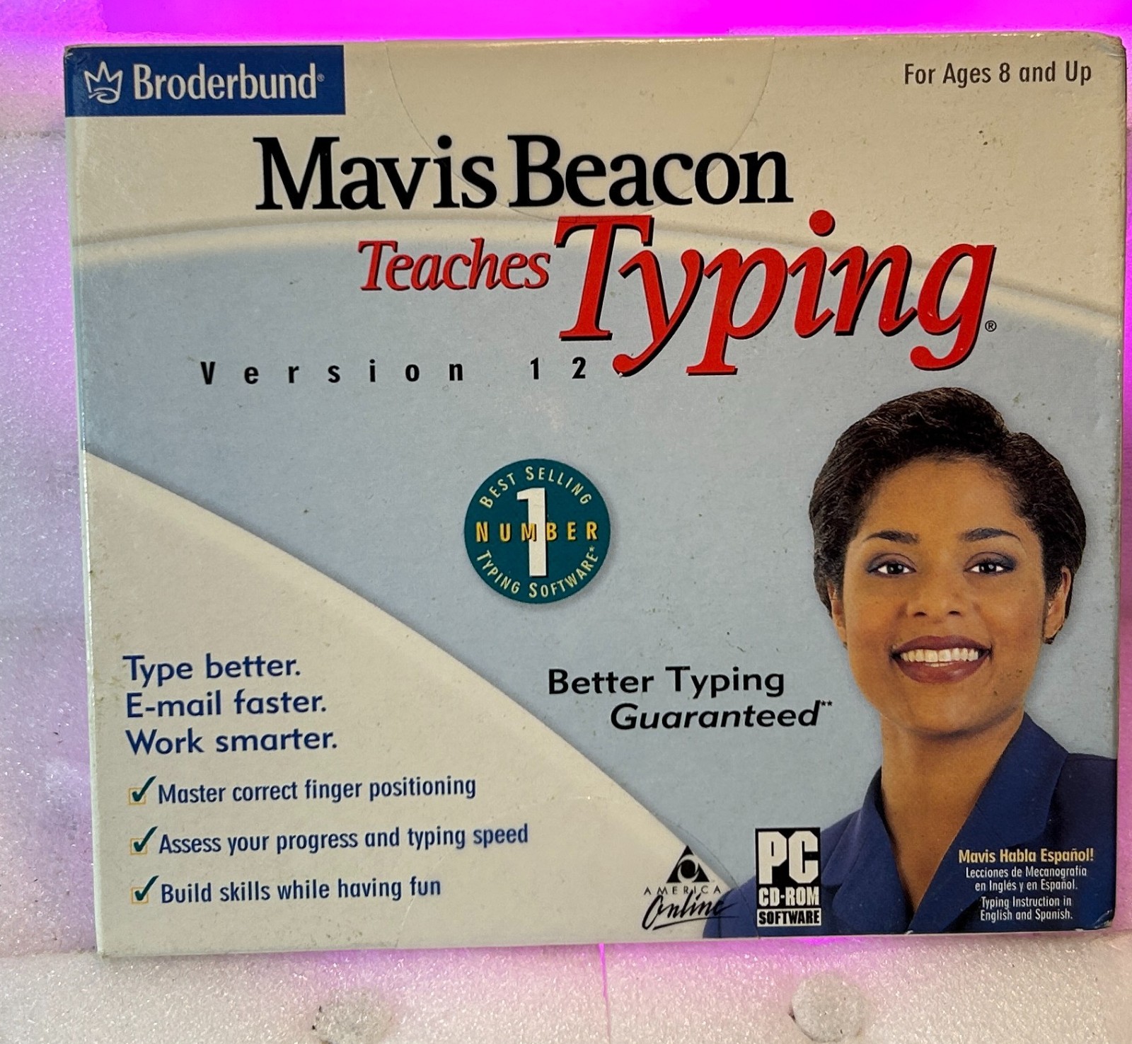 Mavis Beacon Teaches Typing Version 12 (CD-ROM, 2001) W/ Slipcover, NEW SEALED