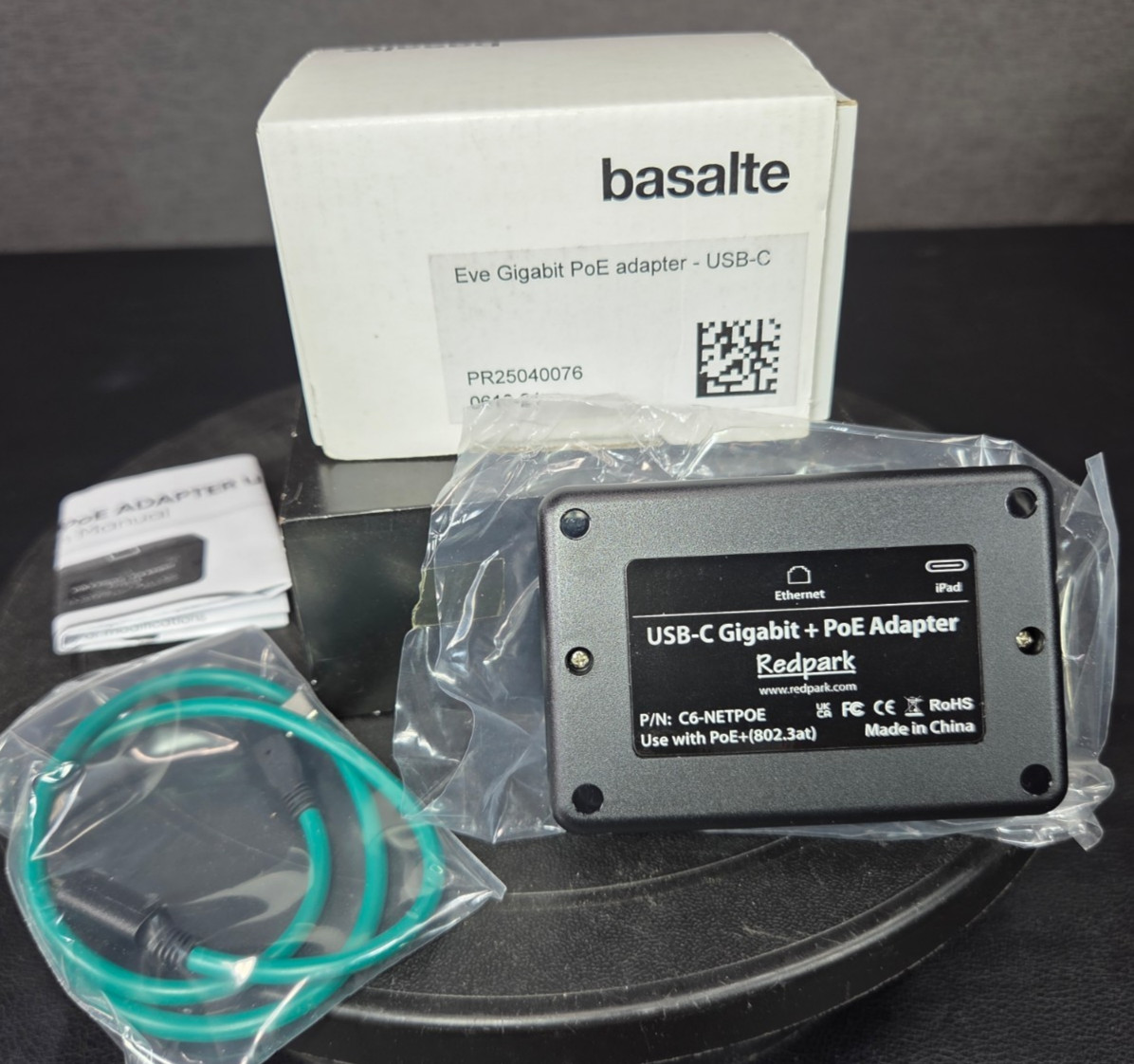 Redpark USB-C GigaBit + Power Adapter C6-NETPOE New FAST SHIP💨✅