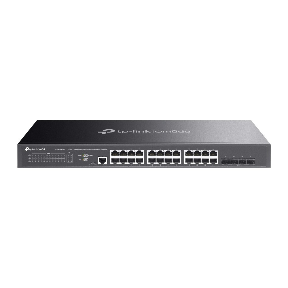 TP-Link SG3428X-M2 | Omada 24-Port 2.5Gbps Gigabit L2+ Managed Switch | 4* SFP+