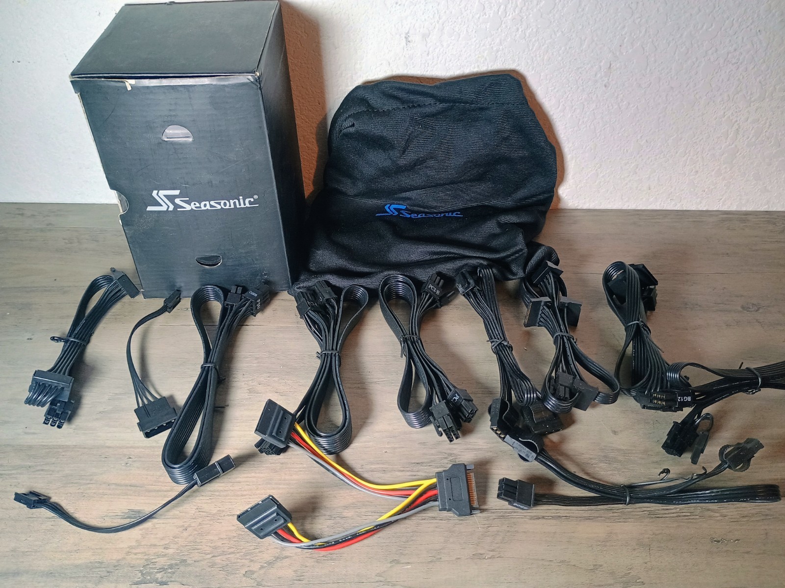 Seasonic Power Modular Supply Cable Set - 12 Total w/Bag - SHIPS FREE