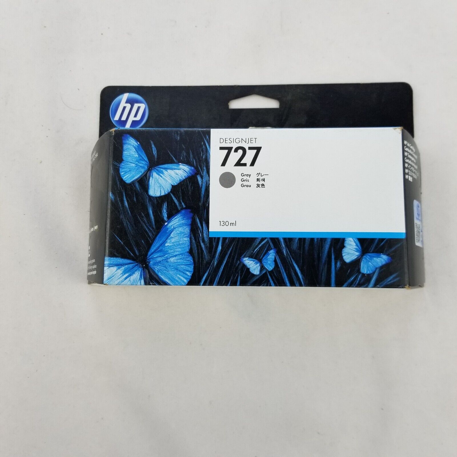 Genuine HP 727 Gray Ink Cartridge B3P22A 130ml DesignJet New Sealed Expired