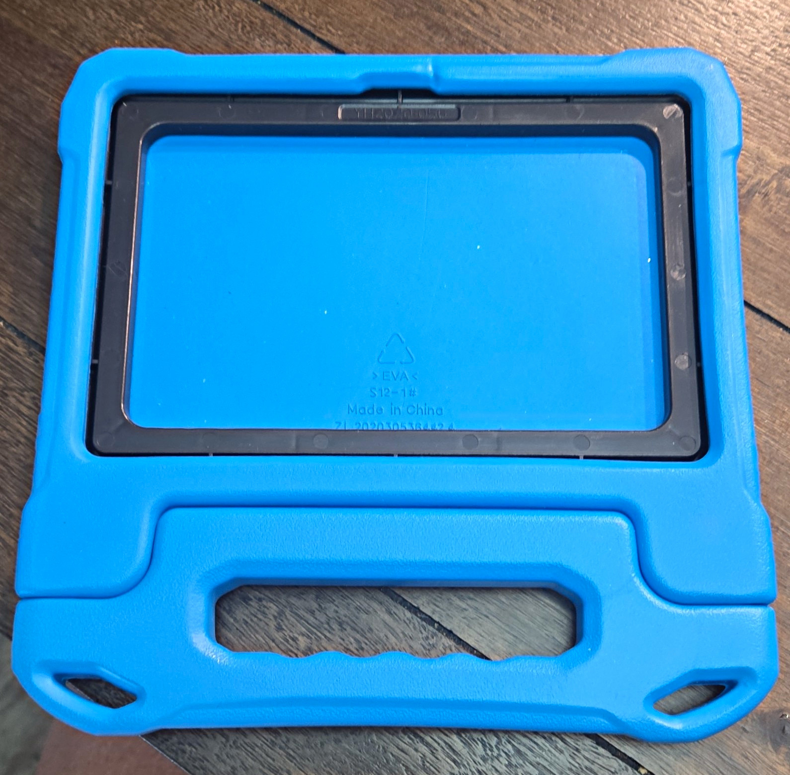 Blue EVA Foam Rugged Case for iPad - Shockproof Impact Resistant Handle Stand