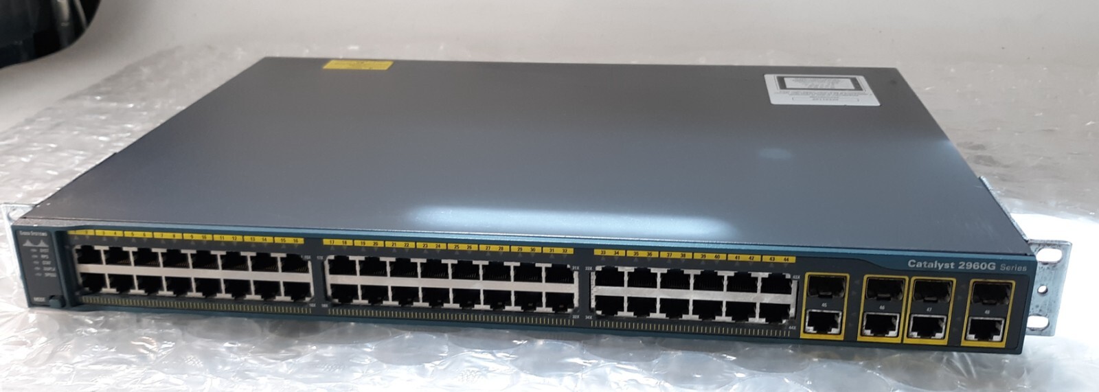 Cisco Catalyst WS-C2960G-48TC-L V06 48-Port Switch w/ Ears + Cord