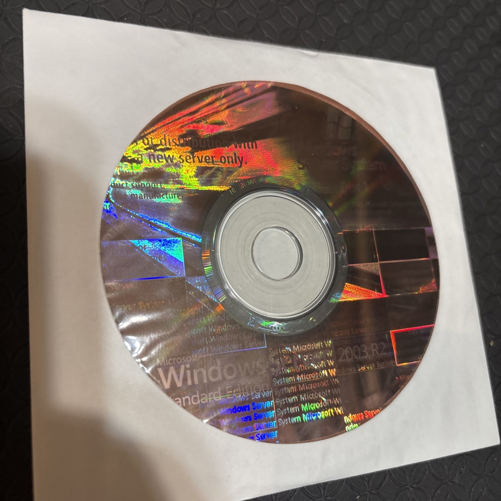 Windows Server 2003 R2 Standard Disk 1 & Disk 2 - COA Not Included