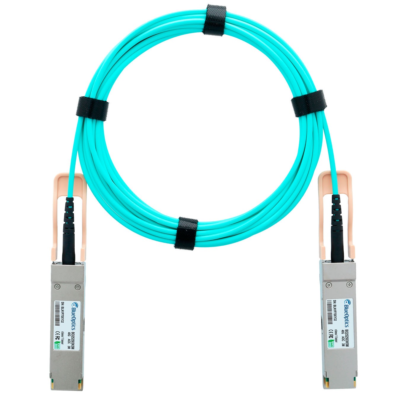 HPE BladeSystem 720205-B21 Compatible BlueOptics AOC QSFP BO252503K7M