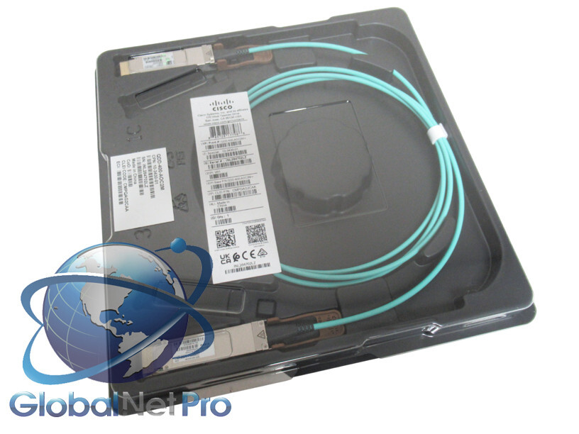 NEW ORIGINAL CISCO QDD-400-AOC2M - 400G Active Optical Cable 2M - LIFETIME WARRA