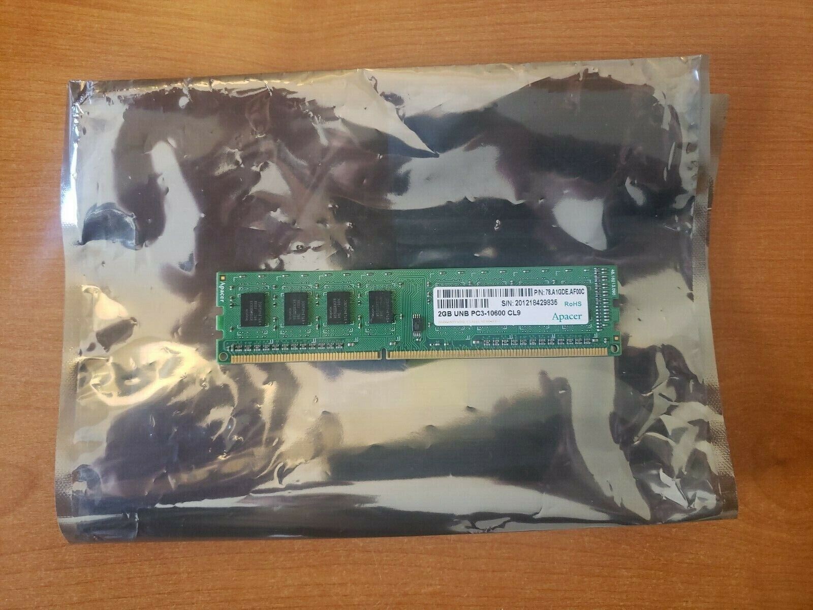 Apacer 4GB RAM UNB PC3-12800 CL11 4X2GB