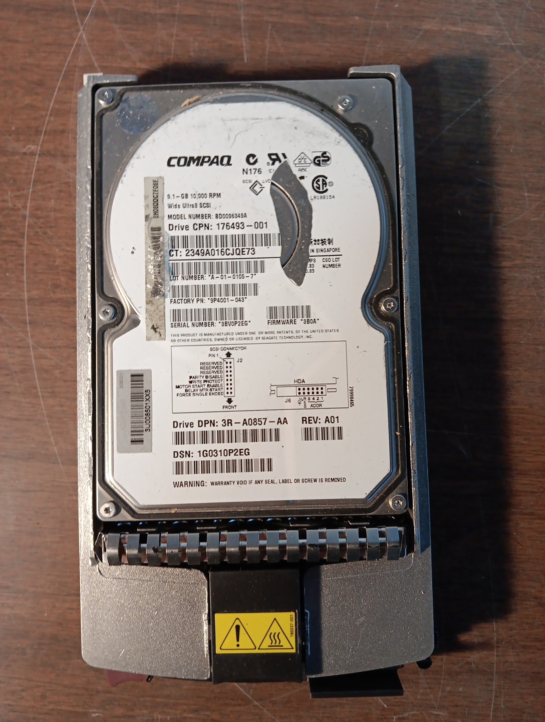 Compaq 9.1Gb BD0096349A Scuzzy Drive