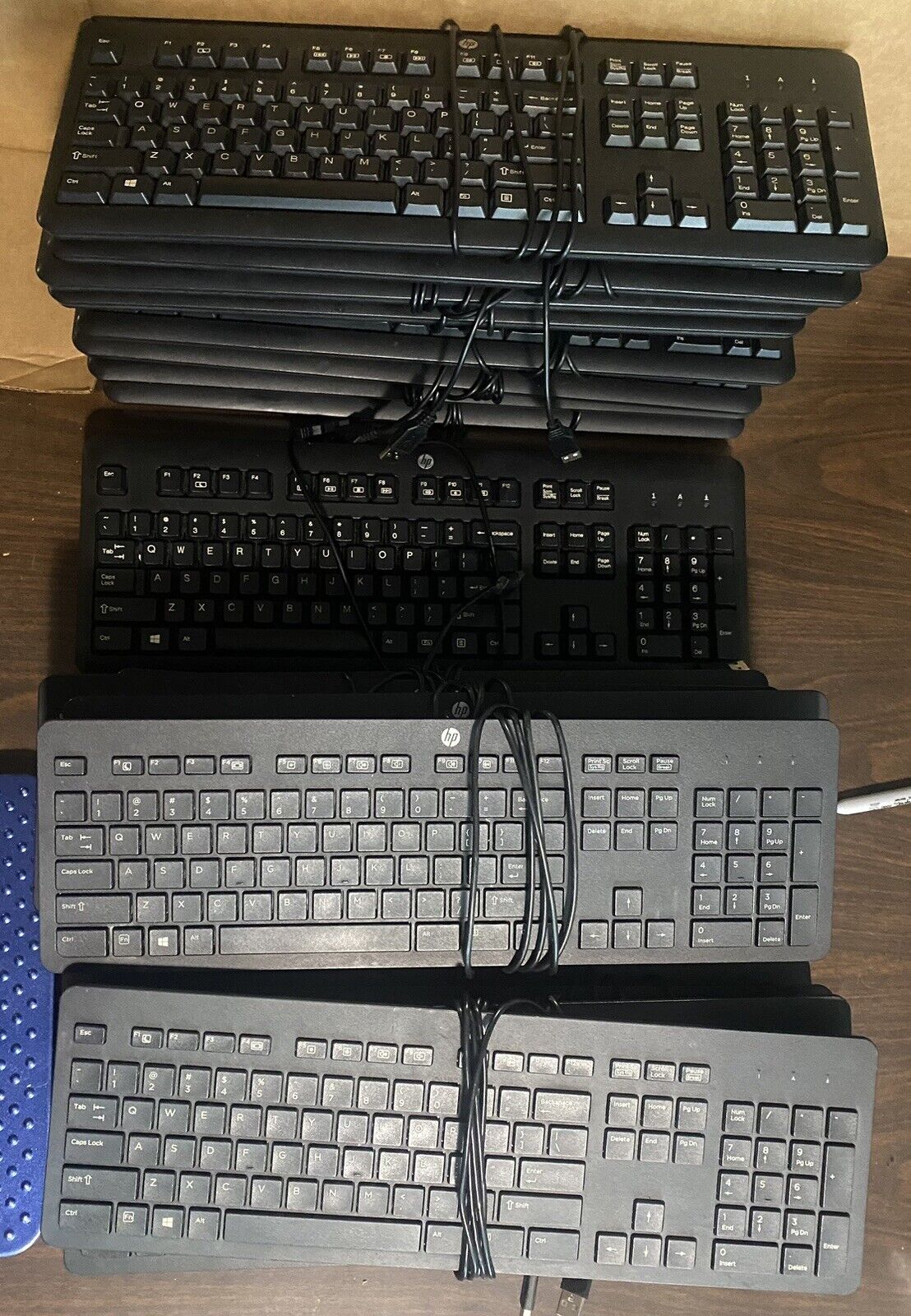 Lot Of (22) Hp Keyboards - Wired USB - *READ DESCRIPTION*