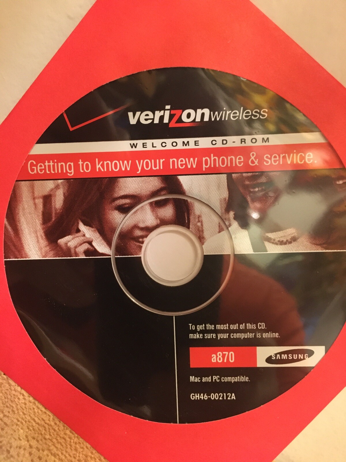Verizon Welcome CD-ROM / Reference Guide Getting to know your Samsung A870 Cell
