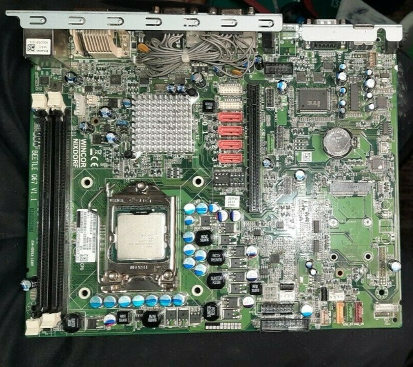 WINCOR Nixdorf Beetle Q67 Motherboard w/plate,cpu and memory