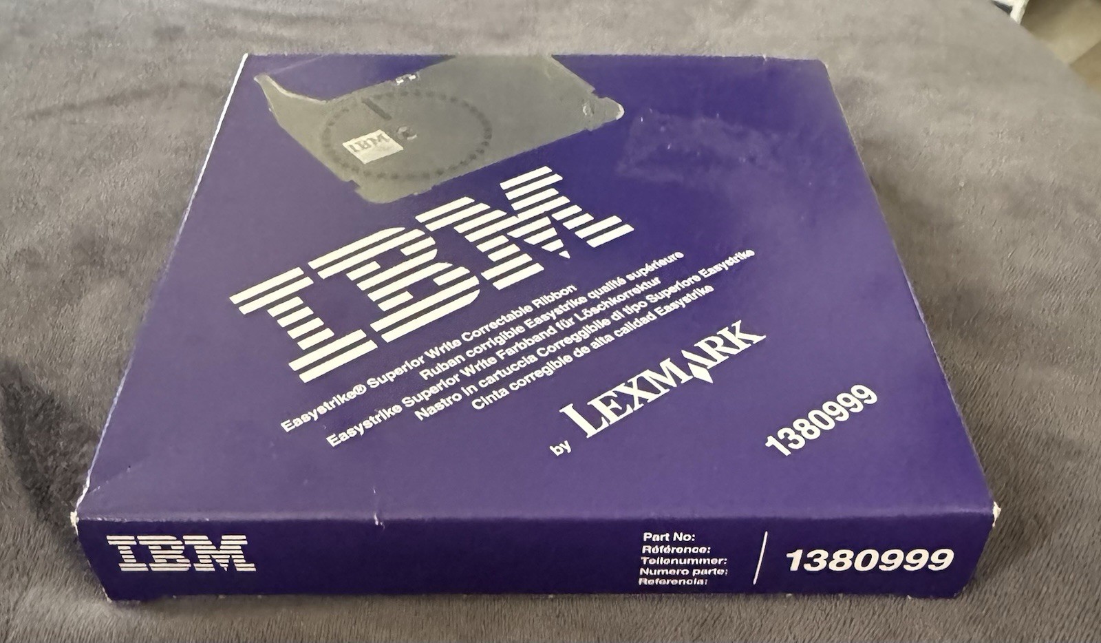 IBM Black Dot Matrix Typewriter Ribbon 1380999 -New-Old Stock