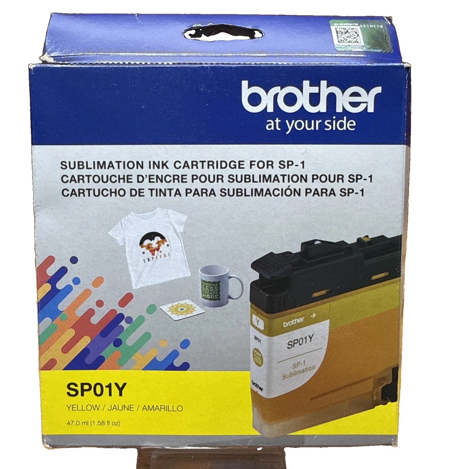 Brother Genuine Sublimation Ink Cartridge SP01Y YELLOW Standard 09/2025
