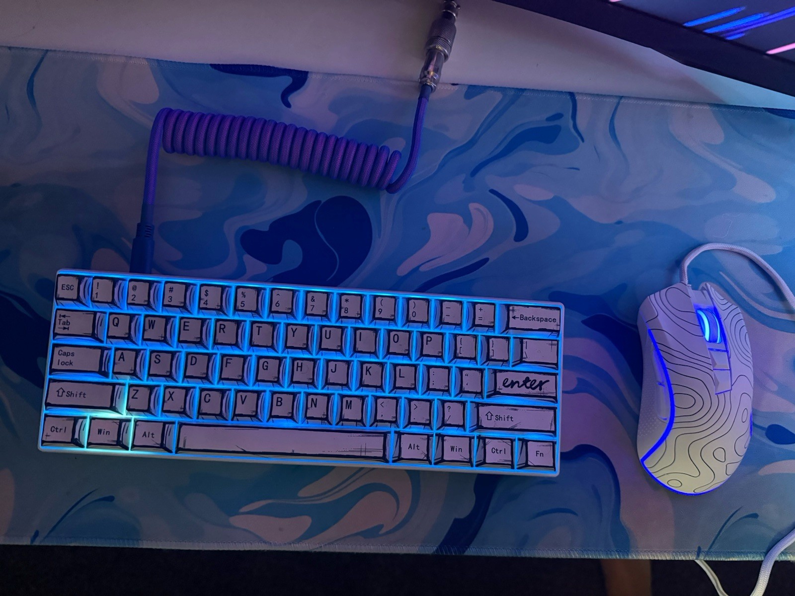 Gaming Peripherals Full Set With Keyboard, Mouse, Mousepad, Microphone, & Extras