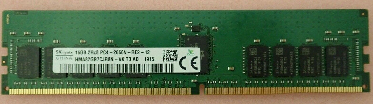 SK Hynix 16GB 2Rx8 DDR4-2666V PC4-21300 ECC REG Server Memory - HMA82GR7CJR8N-VK