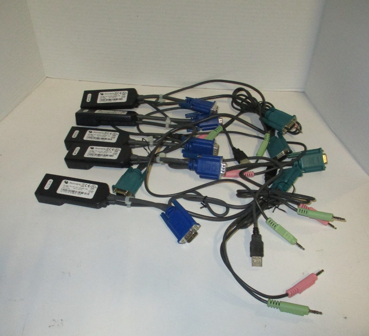 Lot of 5 AVOCENT KVM Audio Serial USB Extender Cable 500-164-501 AMIQDM-USB