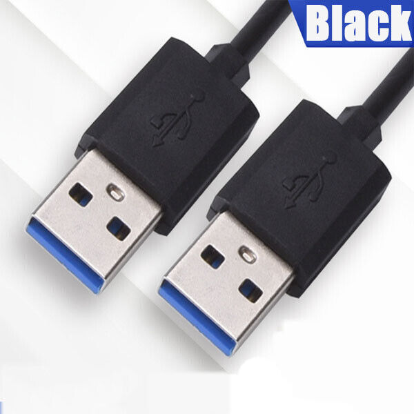 USB 3.0 A Male to A Male Cable Data Transfer Super Speed Power Charger Metal 3FT