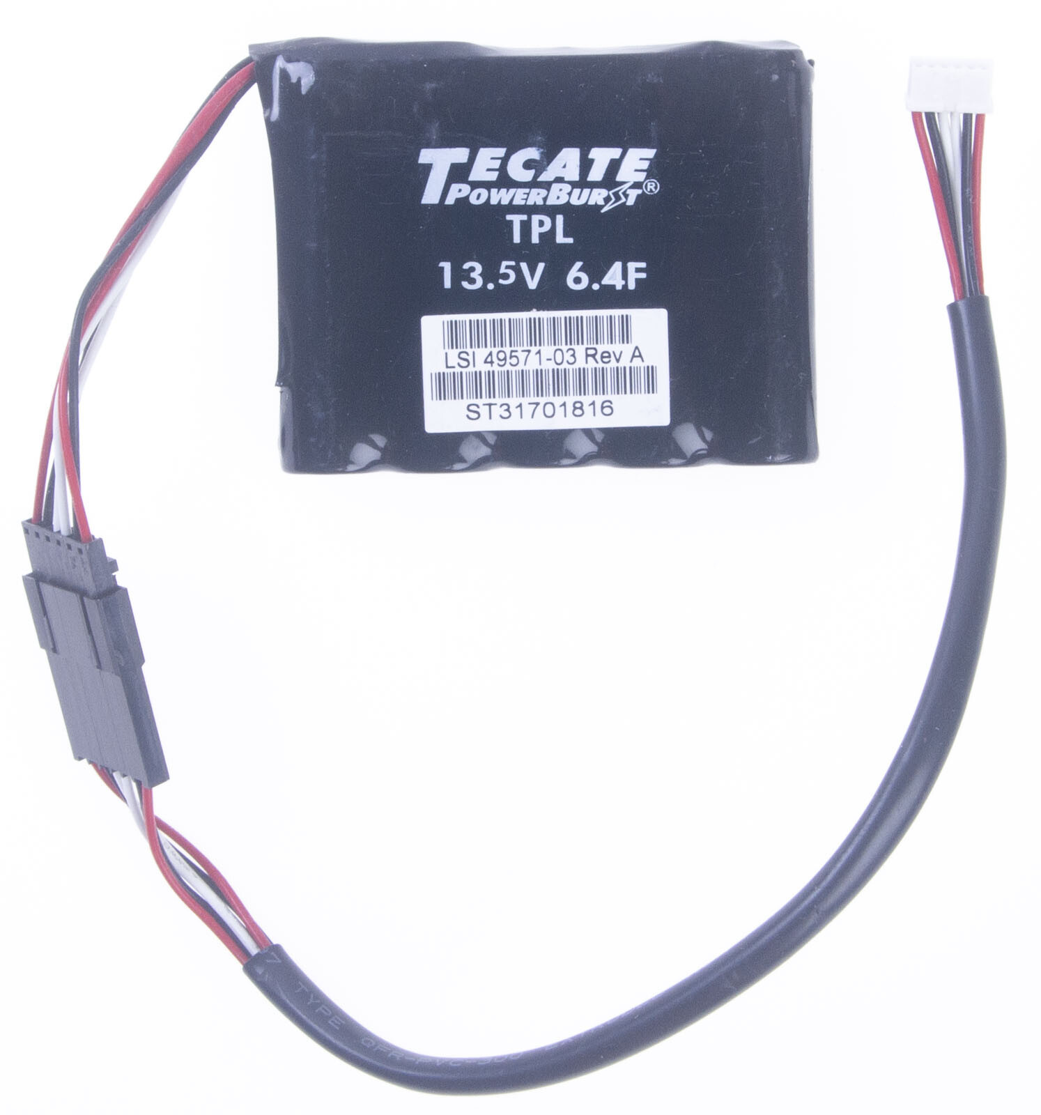 LSI Battery Super Capacitor 49571-03 Rev A 13.5V 6.4F Tecate RAID Cache
