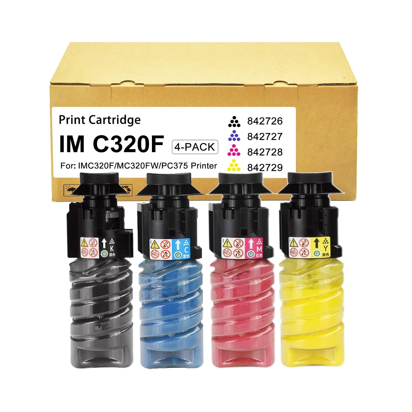 IM C320 IM C320F Toner Cartridge 842726 842727 842728 842729 IMC320 IMC320F T...