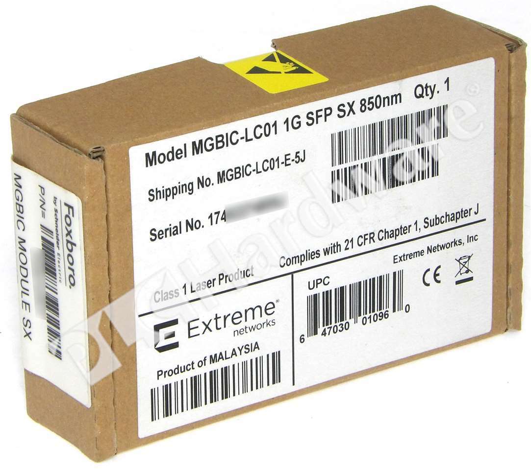 New Sealed Extreme Networks MGBIC-LC01 1Gb 1000BASE-SX LC SFP Transceiver Module