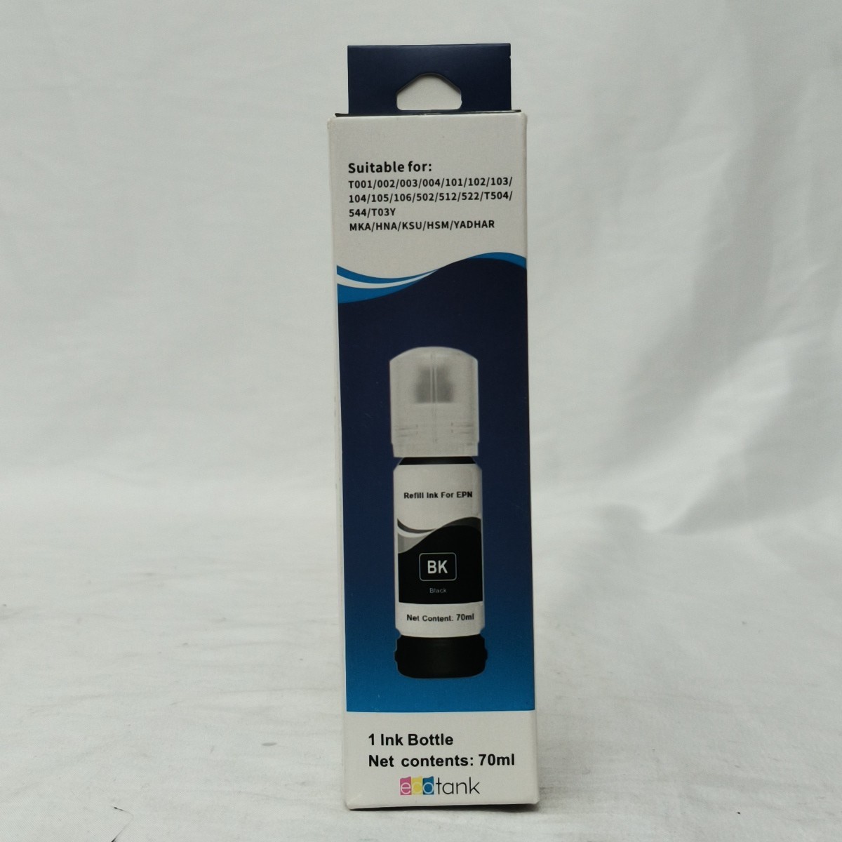 Ecotank Refill Single Ink Bottle for EPN BLACK Compatible W/ T001/002/003/004/…