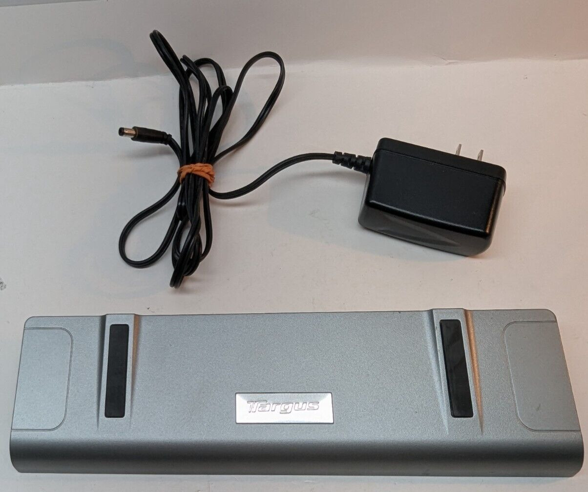 Targus ACP50US Docking Laptop Station with AC Adapter 5V 3A USB VGA Network Port